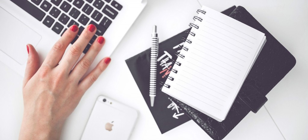 Woman taking notes