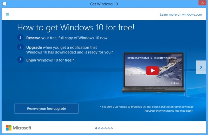 Windows 10 app screenshot