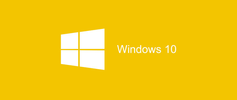 Windows Logo on yellow background