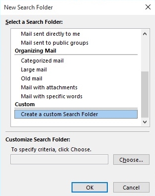 How To Customize Outlook Search Folders