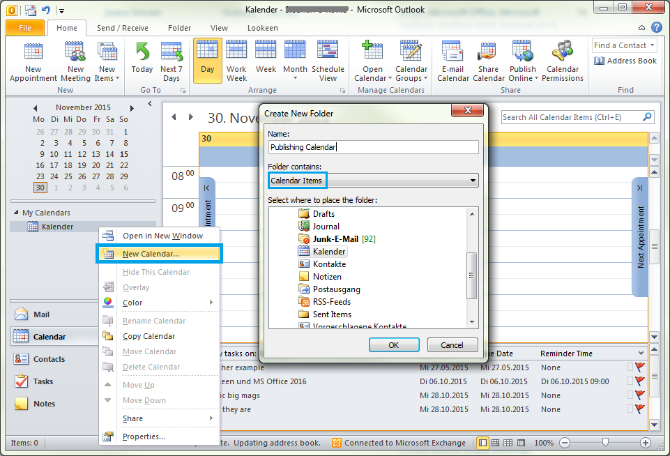 Create New Calendar Outlook 2025