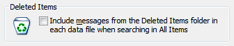 Outlook 2007 Instant Search Deleted Items