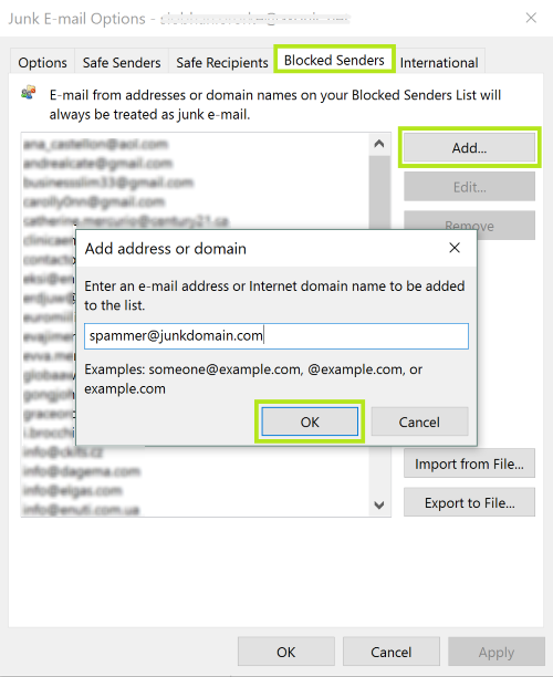 How to Block a Sender in Outlook