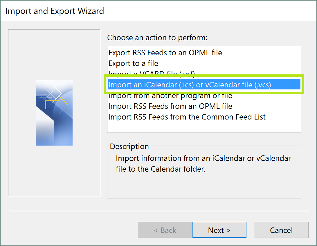 import calendar in outlook for mac