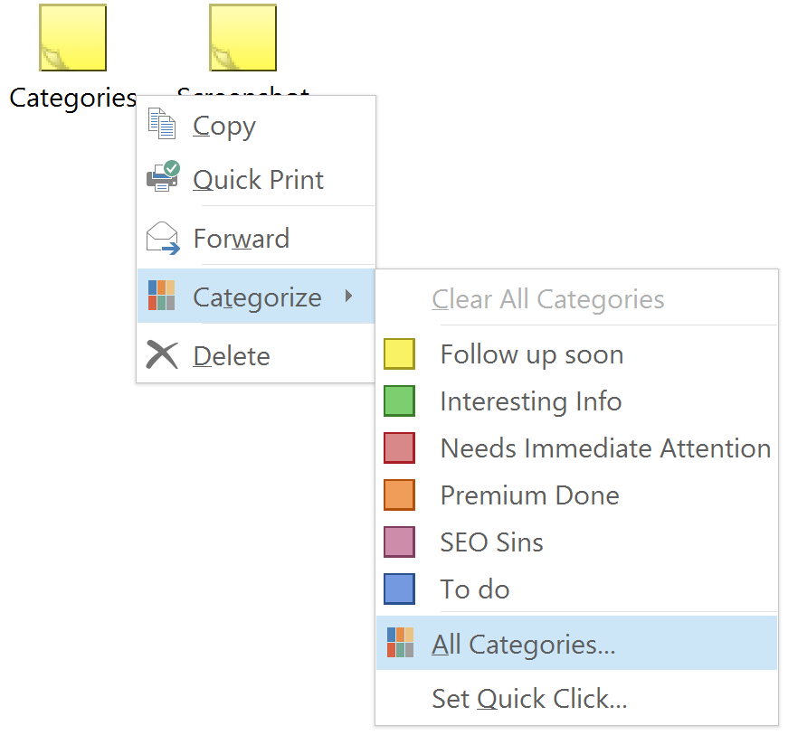 How To Backup and Restore Outlook Categories